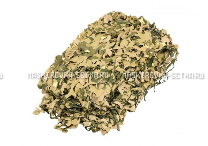 Массеть Camosystems Пейзаж-Профи Милитари 3D 1,8х3 м  – купить по цене 3850 руб. в интернет-магазине в городе Уфа картинка 1