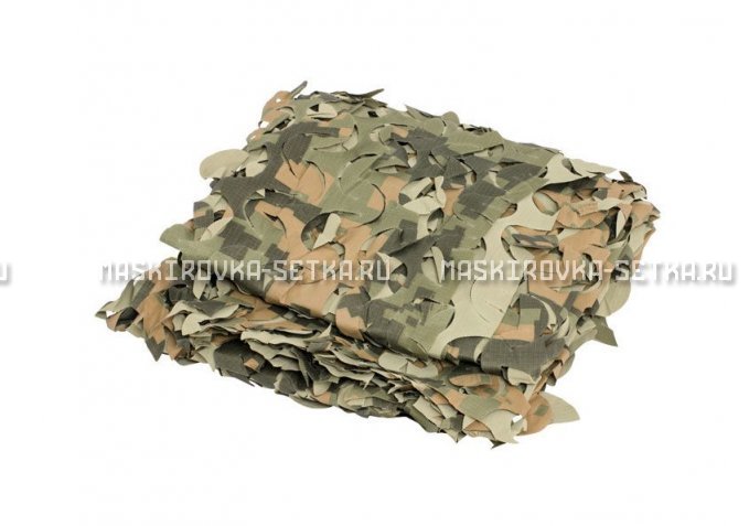 Сетка Camosystems Пейзаж Полынь 3D 2,4х3 м  – купить по цене 3100 руб. в интернет-магазине в городе Уфа картинка 1