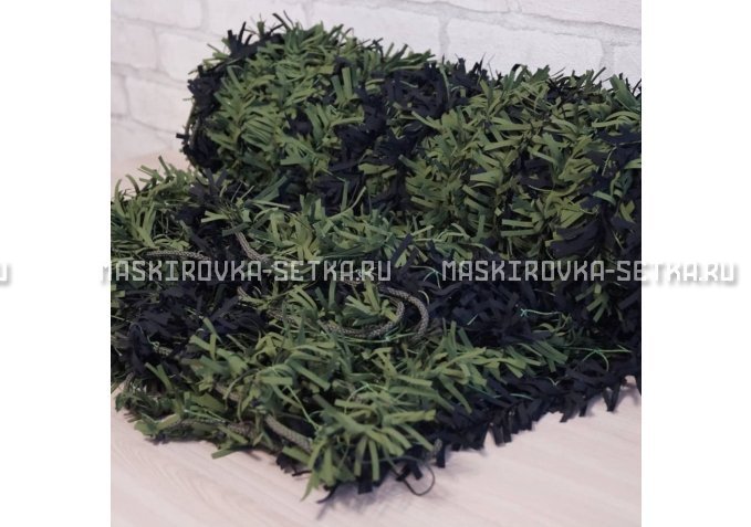 Маскировочная сеть Зеленя 2х3 м (зелено-черная) – купить по цене 3200 руб. в интернет-магазине в городе Уфа картинка 4